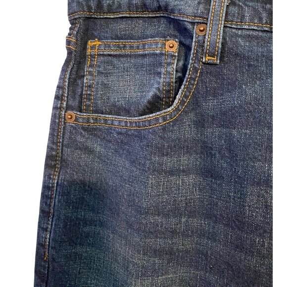 Arizona Jean Co Mens Flex Bootcut Jeans Size 36x32 Dark Wash Denim Work Pants - Picture 10 of 15